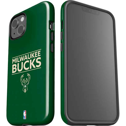 NBA Milwaukee Bucks Standard - Green iPhone 15 Impact Case